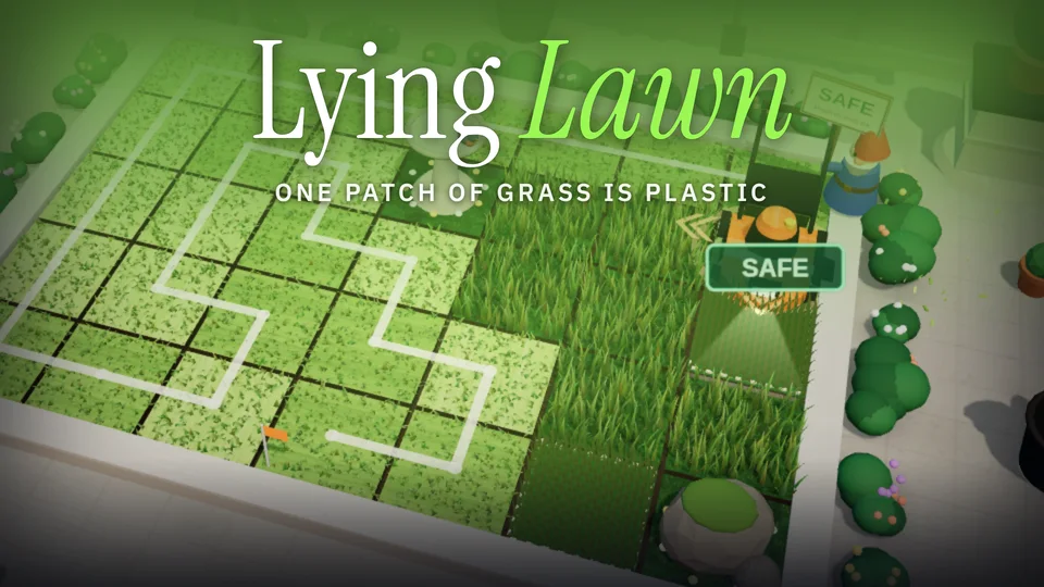 Lying Lawn — actual game screen