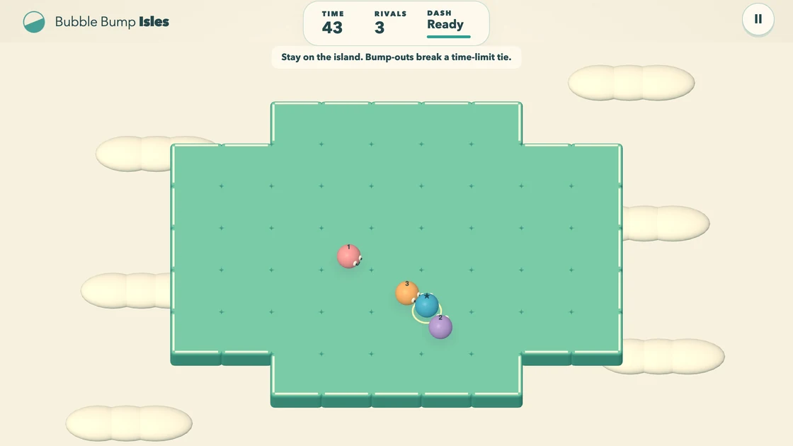 Bubble Bump Isles — actual game screen