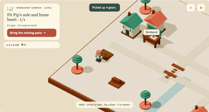 Toytown Tinker — actual game screen
