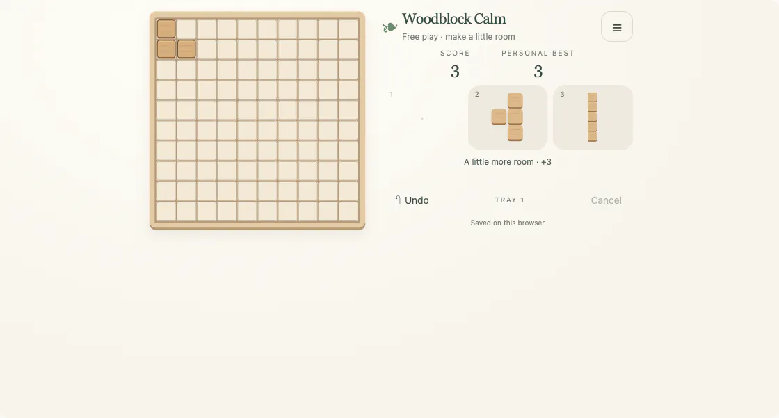 Woodblock Calm gameplay preview