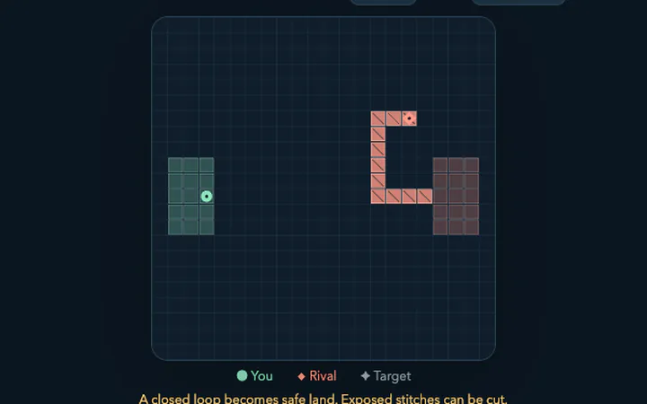 Zone Weave — actual game screen